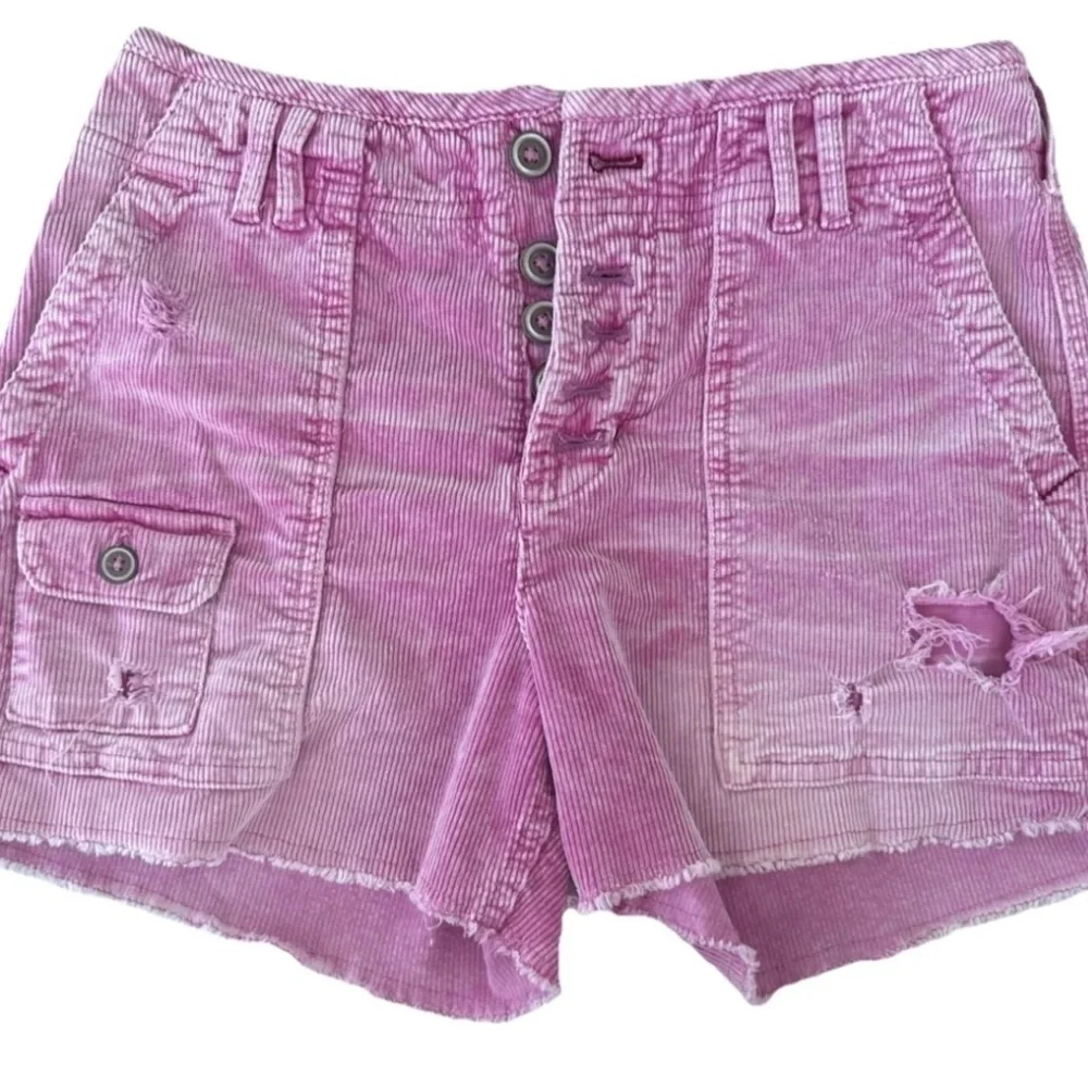 Pilcro Anthropologie Pink Corduroy Wanderer Shorts – Size 27 - Picture 3 of 8